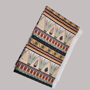 Fabric Upholstery Drapery Egyptian Design 5 Yds. NOS Multicolor Indoor Outdoor